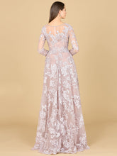 Load image into Gallery viewer, Long Sleeve, Illusion Neck Gown