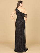 Load image into Gallery viewer, Beaded One Shoulder Dress with Train