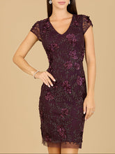 Load image into Gallery viewer, Cap Sleeve Embellished Dress
