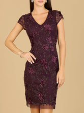 Load image into Gallery viewer, Cap Sleeve Embellished Dress