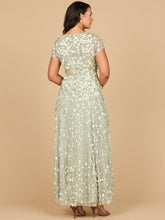 Load image into Gallery viewer, 3D Floral Embellished Cap Sleeve Gown | 29181
