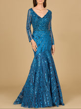 Load image into Gallery viewer, Mermaid, Long Sleeve Gown