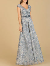Load image into Gallery viewer, Lace Embellished A-Line Dress