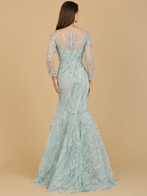 Load image into Gallery viewer, Long Sleeve Mermaid Beaded Gown