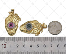 Load image into Gallery viewer, Enamel  Evil Eye Shape Pendant, Sku#JL66