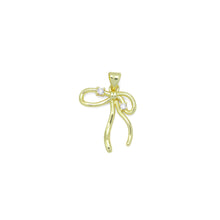 Load image into Gallery viewer, Clear CZ Gold Bowk not Charm Pendant, Sku#LK1021