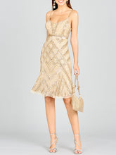 Load image into Gallery viewer, Lara 28860 - Beaded Flounce Dress