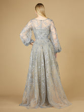 Load image into Gallery viewer, V Neckline Balloon Sleeve Gown