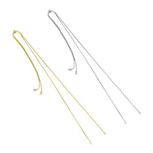 Load image into Gallery viewer, Adjustable Gold Silver box Chain Sliding Necklace, Sku#A218/NK1