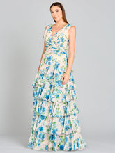 Load image into Gallery viewer, Ruffle Skirt Print Dress - OUTLET