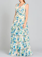 Load image into Gallery viewer, Ruffle Skirt Print Dress - OUTLET