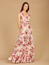 Load image into Gallery viewer, Ruffle Skirt Print Dress - OUTLET