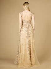 Load image into Gallery viewer, Inspired Lace Gown with Cap Sleeves