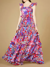 Load image into Gallery viewer, Printed Gown with Ruffle Skirt - OUTLET