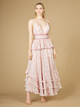 Load image into Gallery viewer, Plunging V-Neck Print Dress OUTLET