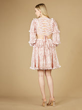Load image into Gallery viewer, Print Cocktail Short with Cutout and Lace Up Back OUTLET