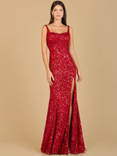 Load image into Gallery viewer, Sweetheart Neckline, Beaded Gown with Slit