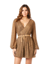 Load image into Gallery viewer, Long Sleeve Cocktail Wrap Dress - OUTLET