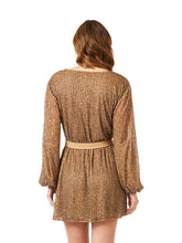 Load image into Gallery viewer, Long Sleeve Cocktail Wrap Dress - OUTLET