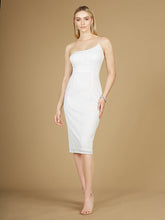 Load image into Gallery viewer, One Shoulder Midi Cocktail Dress - OUTLET