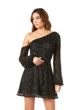 Load image into Gallery viewer, One Shoulder Cocktail Dress OUTLET