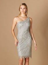 Load image into Gallery viewer, One Shoulder Cocktail Gown