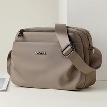 Load image into Gallery viewer, Women's Casual Multi-Compartment Crossbody Bag – Fabric Shoulder Bag with Patchwork Detail