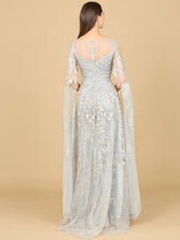 Load image into Gallery viewer, Lace Gown with Cape Sleeves, Sweetheart Neckline | 29300