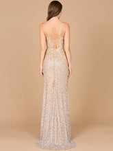 Load image into Gallery viewer, Beaded V Neck Dress with Slit | 29310