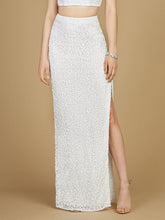 Load image into Gallery viewer, Long Side-Slit Beaded Skirt