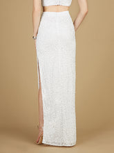 Load image into Gallery viewer, Long Side-Slit Beaded Skirt