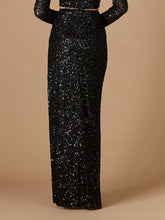 Load image into Gallery viewer, Long Side-Slit Beaded Skirt