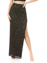 Load image into Gallery viewer, Long Side-Slit Beaded Skirt