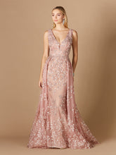 Load image into Gallery viewer, Floral Applique Overskirt Dress