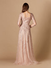 Load image into Gallery viewer, Long Sleeve V-Neck Lace Gown