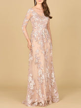Load image into Gallery viewer, Long Sleeve Modest Lace Gown