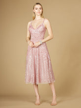 Load image into Gallery viewer, Flowing, Sequin Midi Dress