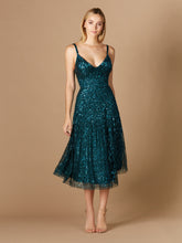Load image into Gallery viewer, Flowing, Sequin Midi Dress