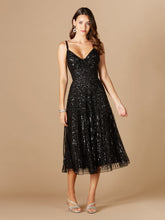 Load image into Gallery viewer, Flowing, Sequin Midi Dress