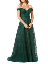Load image into Gallery viewer, Tonal Beaded Off Shoulder Ballgown