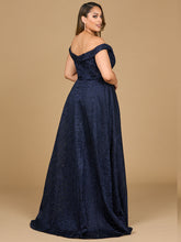 Load image into Gallery viewer, Tonal Beaded Off Shoulder Ballgown
