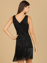 Load image into Gallery viewer, Beaded Fringe Cocktail Dress