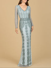 Load image into Gallery viewer, Long Sleeve Beaded Dress