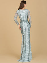 Load image into Gallery viewer, Long Sleeve Beaded Dress