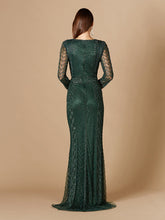 Load image into Gallery viewer, Long Sleeve Beaded Dress