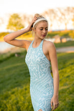 Load image into Gallery viewer, Giselle Beaded Halter Gown with Slit