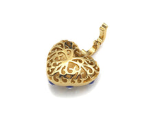 Load image into Gallery viewer, Gold Enamel Evil Eye On Heart Charm, Sku#L497