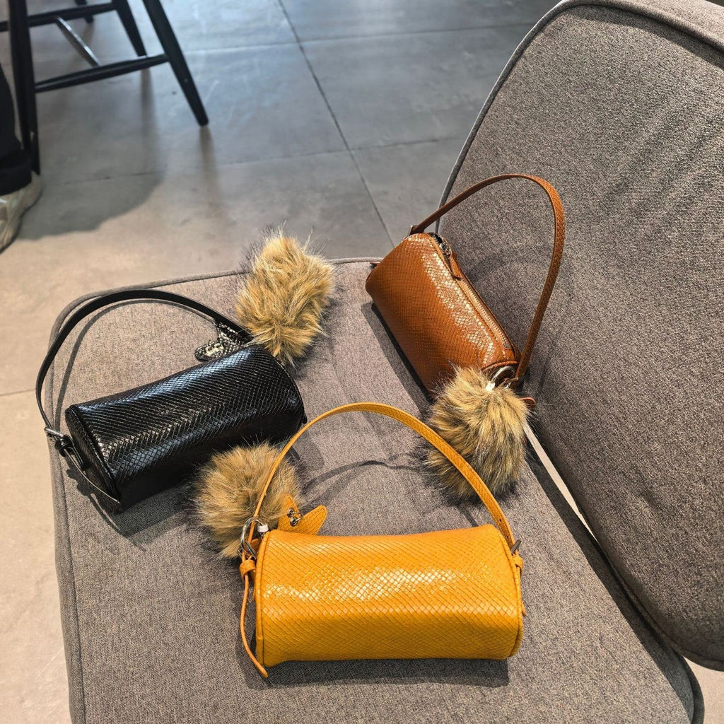 Mini Crossbody Bag Women PU Leather Shoulder Handbag with Star Charm