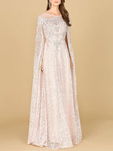 Load image into Gallery viewer, Lace Gown with Dramatic Cape Sleeves | Lara 29454