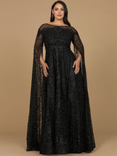 Load image into Gallery viewer, Lace Gown with Dramatic Cape Sleeves | Lara 29454